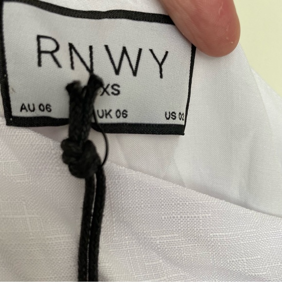 RUNAWAY THE LABEL Cedros Cut Out Slip Midi dress in White Size XS NWT - Picture 5 of 14